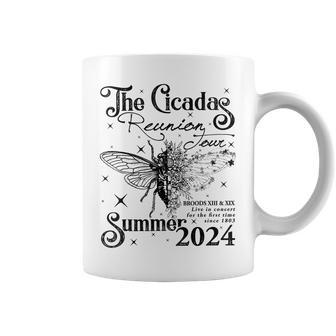 Entomology Cicada Lover Cicada Reunion Us Tour 2024 Coffee Mug - Monsterry DE