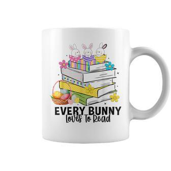 Every Bunny Loves To Read Easter Cute Reading Books Lover Coffee Mug - Thegiftio UK