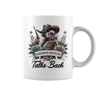 Expensive Difficult And Talks Back Messy Bun Coffee Mug | Mazezy AU