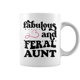 Fabulous And Feral Aunt For Somebody's Feral Aunt Coffee Mug - Monsterry UK