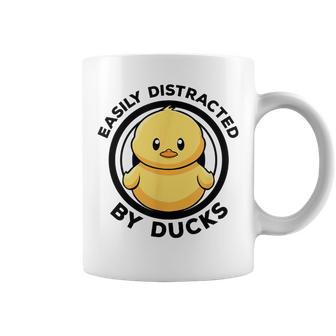 Fácilmente Distraído Por Los Patos I Love Duck Lovers Duck Taza de café - Regaloses