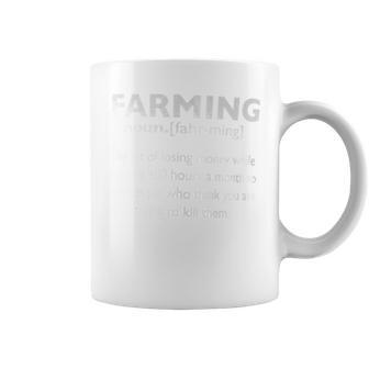 Farming Definition Noun Farmer Coffee Mug - Monsterry