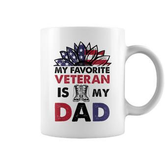 Father Veterans Day My Favorite Veteran Is My Dad Proud Kids Coffee Mug - Monsterry CA