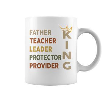 Father's Day African American Father Leader Black King Dad Coffee Mug - Monsterry