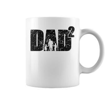 Father's Day Ater Werden Zweifacher Papa Zwei Kinder Tassen - Geschenkecke