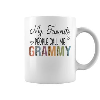 My Favorite People Call Me Grammy Leopard Mother's Day Coffee Mug - Monsterry AU