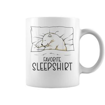 Favorite Sleep Napping Polar Bear Pajama Coffee Mug - Seseable
