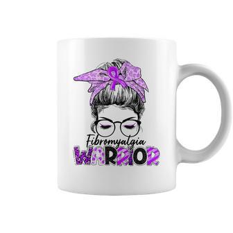 Fibromyalgia Awareness Messy Bun Women Coffee Mug - Monsterry DE