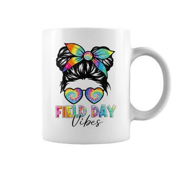 Field Day Vibes Messy Bun Field Day 2024 Girls Student Coffee Mug - Seseable