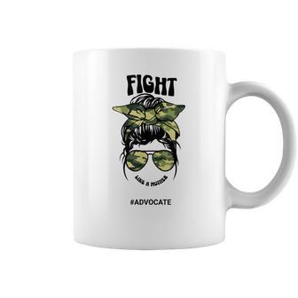 Fight Like A Mother Advocate Messy Bun Special Education Coffee Mug - Monsterry AU