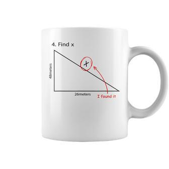 Find X Math Pun Cool Math Nerd Math Teacher Student Coffee Mug - Monsterry DE