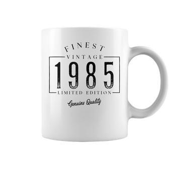 Finest Vintage 1985 Genuine Quality Birthday Year Of Birth Coffee Mug - Monsterry