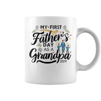 My First Father's Day As A Grandpa 2024 First Grandpa Day Coffee Mug - Seseable