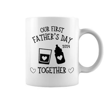 Our First Father's Day Together 2024 New Dad Whiskey Whisky Coffee Mug - Thegiftio UK