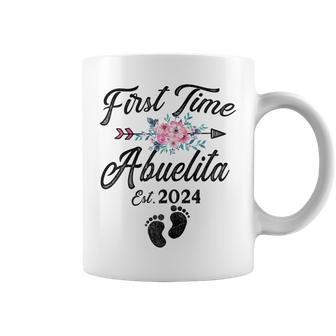 First Time Abuelita 2024 Soon To Be Grandma 2024 Coffee Mug - Thegiftio UK