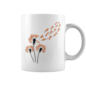 Flower Dandelion Foxes For Fox Lover Fox Coffee Mug - Monsterry UK