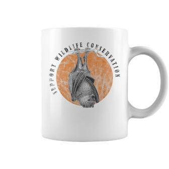 Flying Fox Bat Wildlife Animal Lover Coffee Mug - Monsterry DE
