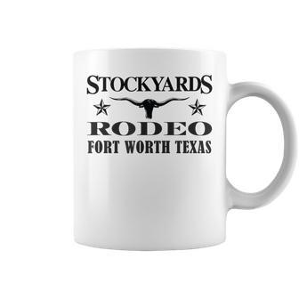 Fort Worth Texas Stockyards And Rodeo Cowboy Coffee Mug - Monsterry