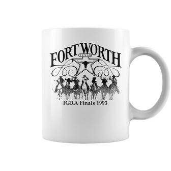 Fort Worth Vintage Retro Texas Cowboy Rodeo Cowgirl Coffee Mug - Monsterry DE