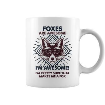 Foxes Are Awesome Fox Mom Dad Coffee Mug - Monsterry