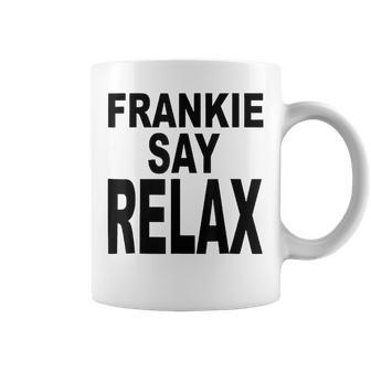Frankie Say Relax Retro Vintage Style Blue Tassen - Seseable
