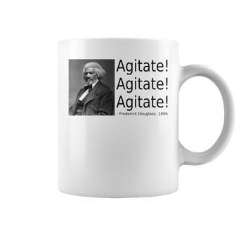 Frederick Douglass Quote Agitate Agitate Agitate Coffee Mug - Monsterry CA