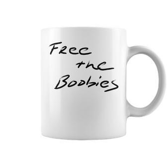 Free The Boobies T No Bra Coffee Mug - Monsterry UK