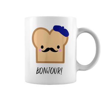 French Cute Kawaii Toast Francophile Food Coffee Mug - Monsterry DE