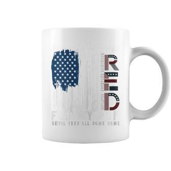 On Friday We Wear Red For My Son Military Support Us Flag Coffee Mug - Monsterry