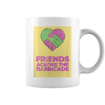 Friends Across The Barricade 1990 Vintage Worn Look Coffee Mug - Monsterry