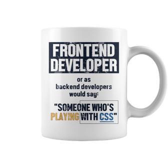 Frontend Developer Ingeniero De Software Developer Programador Taza de café - Regaloses