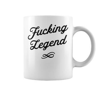 Fucking Legend Black Txt Version Adult Women Coffee Mug - Monsterry DE