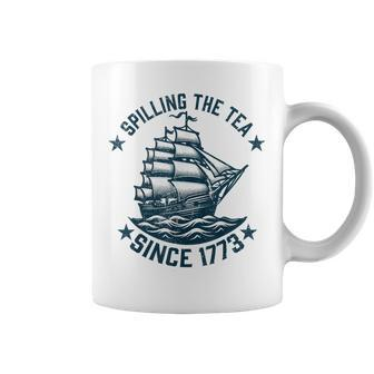 4Th Of July Spilling The Tea Since 1773 Independence Coffee Mug - Monsterry