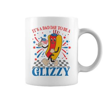 4Th Of July Usa Hotdog It's A Bad Day To Be A Glizzy Coffee Mug - Monsterry DE