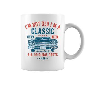 75Th Birthday 75 Years Old Classic Car Born 1948 Coffee Mug - Monsterry