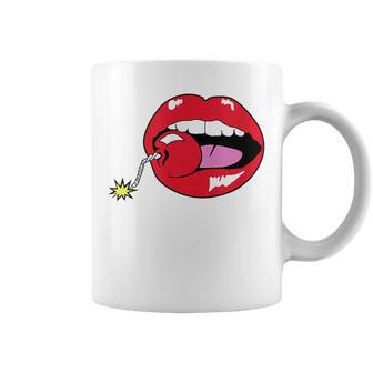 Aiden Argylle-Spy Cherrybomb Lips Nerd Geek Graphic Coffee Mug - Thegiftio UK