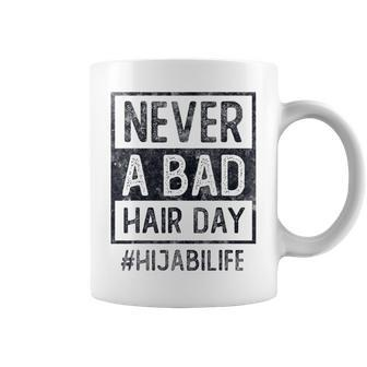 Never A Bad Hair Day Hijab Choice Fight Hate Crime Coffee Mug - Monsterry