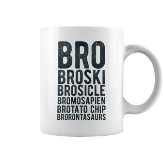 Brother Bro Names Sibling Family Or Friends Coffee Mug - Seseable