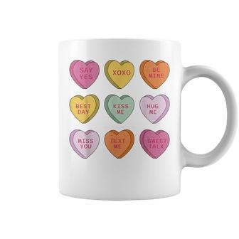 Candy Valentines Day Hearts Retro Trendy Girls Coffee Mug - Thegiftio UK