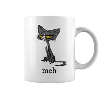 Cat Meh Coffee Mug | Crazezy CA