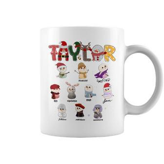Christmas Taylor Santa First Name Personalized Xmas Coffee Mug - Seseable