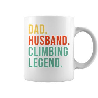 Climbing Dad Husband Legend Cool Father's Day Coffee Mug - Monsterry