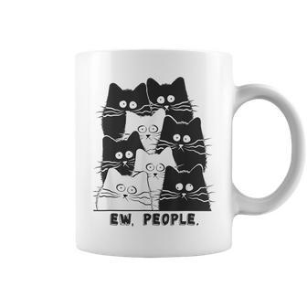 Ew People Graphic Cat Cat Kitten Lovers Coffee Mug - Monsterry