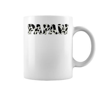 Father's Day 2024 Black White Papaw Cow Cowboy Men Coffee Mug - Thegiftio UK