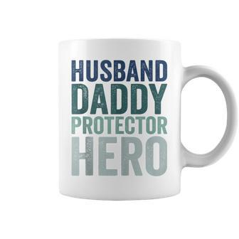 Husband Daddy Protector Hero Father's Day Coffee Mug - Seseable