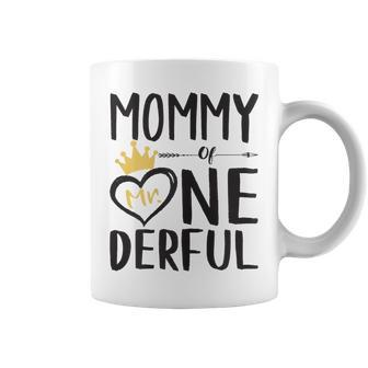 Mommy Of Mr Onederful 1St Birthday Boy Coffee Mug | Crazezy