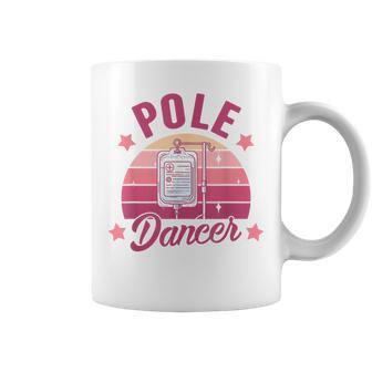 Oncology Nurse Chemo Day Cancer Warrior Pole Dancer Coffee Mug - Seseable