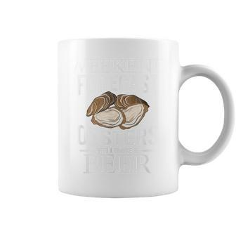 Oyster Weekend Forecast Oysters With A Chance Of Beer Coffee Mug - Monsterry AU
