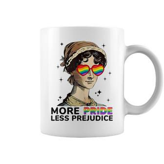 More Pride Less Prejudice Proud Ally Rainbow Pride Coffee Mug - Monsterry CA