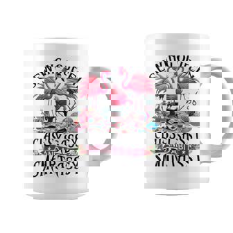 Sewing Queen Cute Flamingo Flowery Sewing Machine Coffee Mug - Seseable